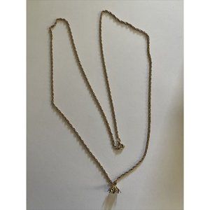 VINTAGE 1/20 14K GOLD FILLED 24 IN UNISEX NECKLACE ROPE CHAIN